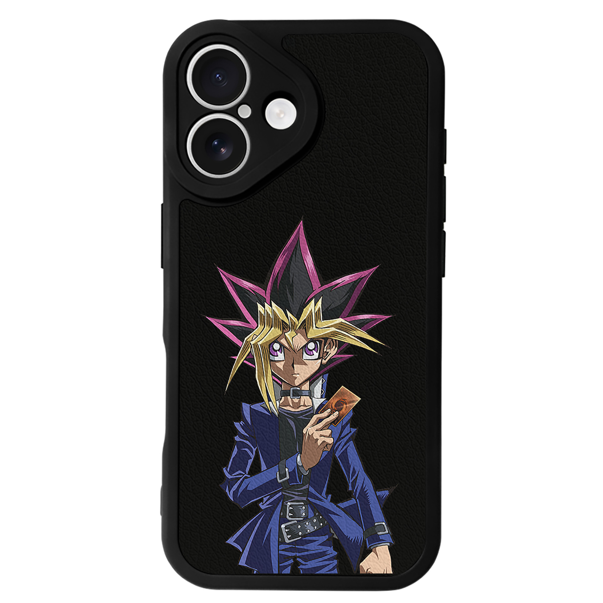 遊☆戯☆王 Yu-Gi-Oh! 【iPhone 16シリーズ対応】シリコンスマホケース（レザー調） 材質：シリコン